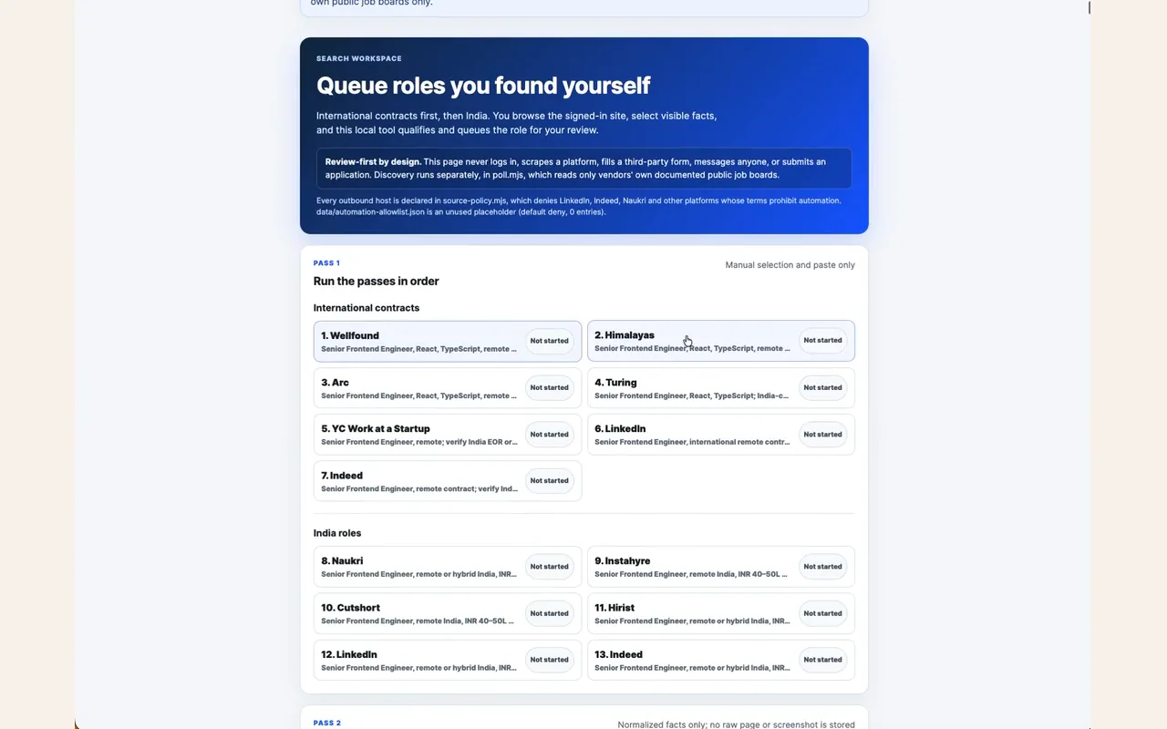 Application Preflight review interface from the supplied portfolio recording